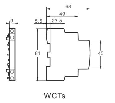 Dimensions for Auxiliary WCTs